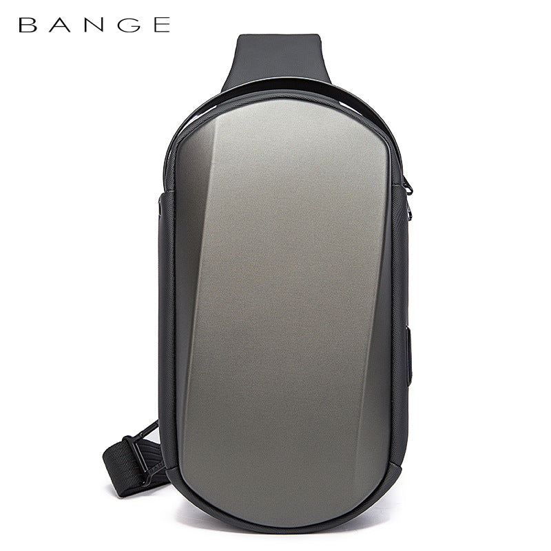 Charming Men's Hard Shell Waterproof Trendy Shoulder Bags