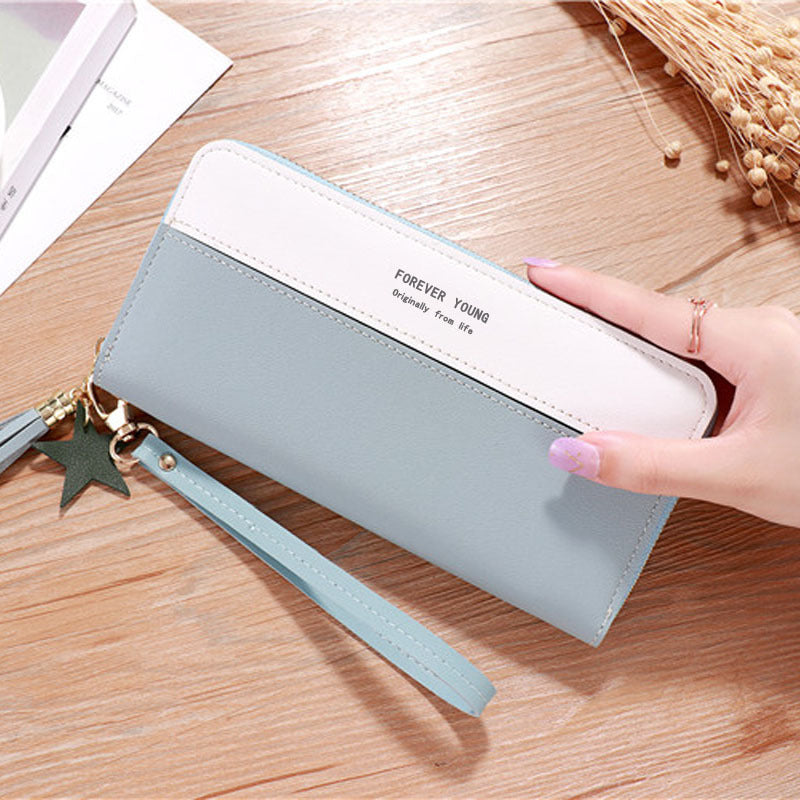 Women's Clutch Long Korean Imitation Leather Zipper Ladies Wallet