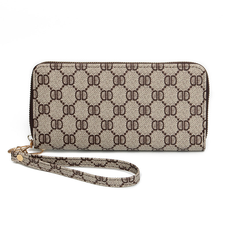 Women's Capacity Zipper Long Fashion Clutch Mobile Phone Bags
