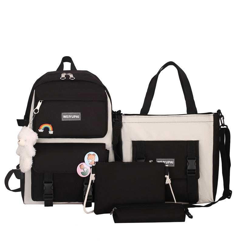 Women's Korean Canvas The Campus Of Large Backpacks