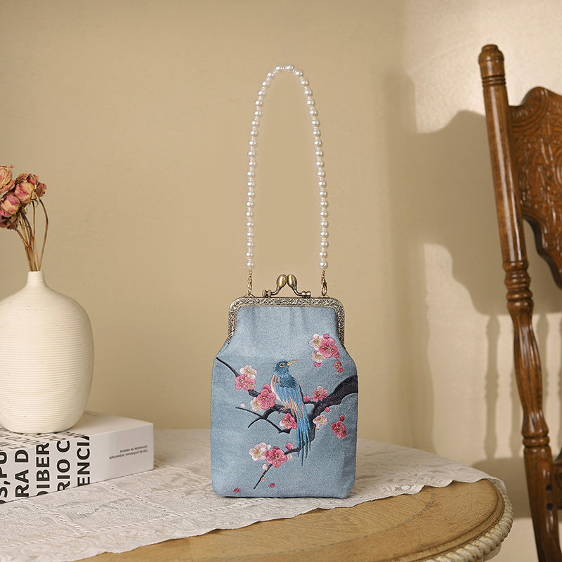 Pearl Embroidered Ancient Style Cheongsam Banquet Bags