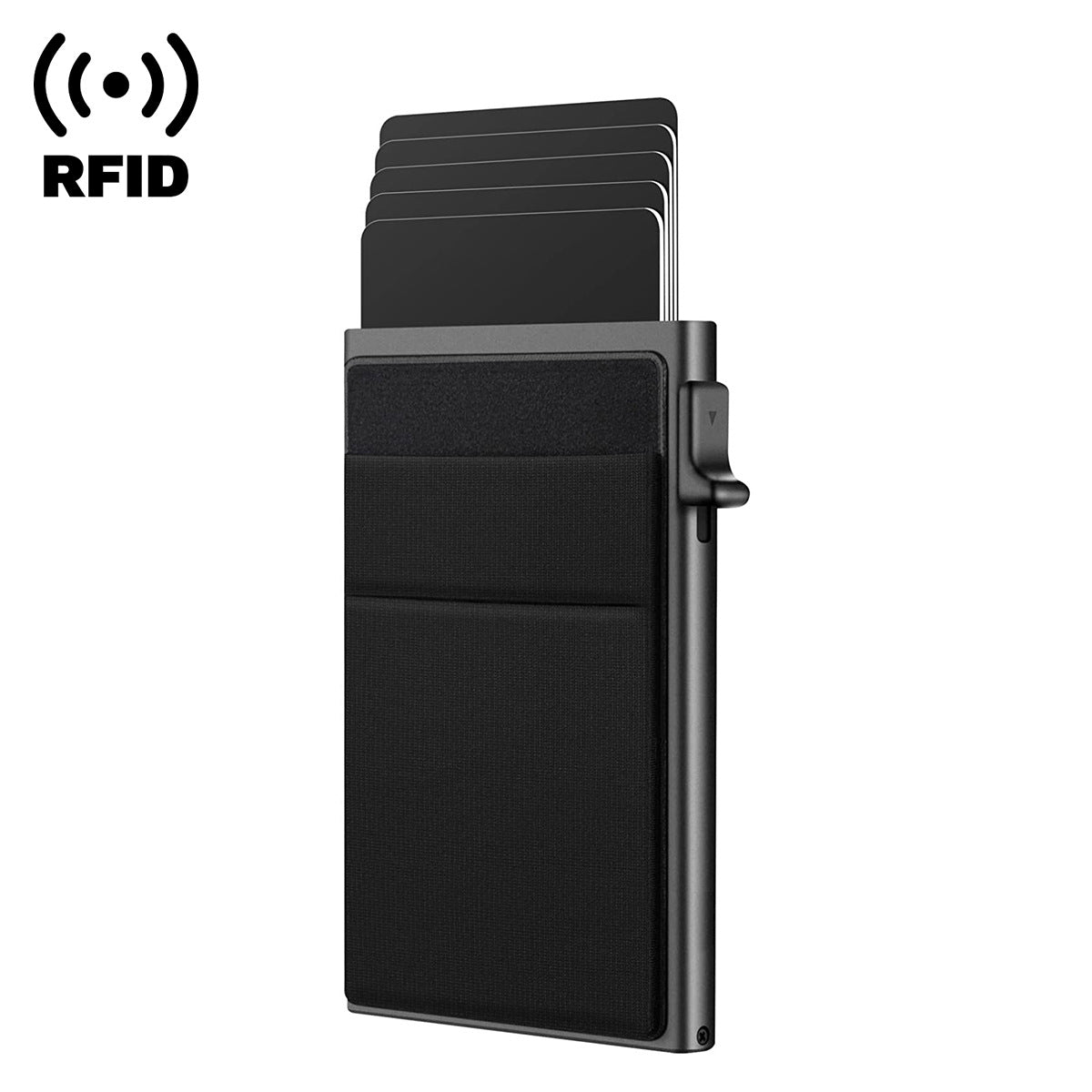 Push Metal Cartridge Swiping Aluminum Alloy Card Holder