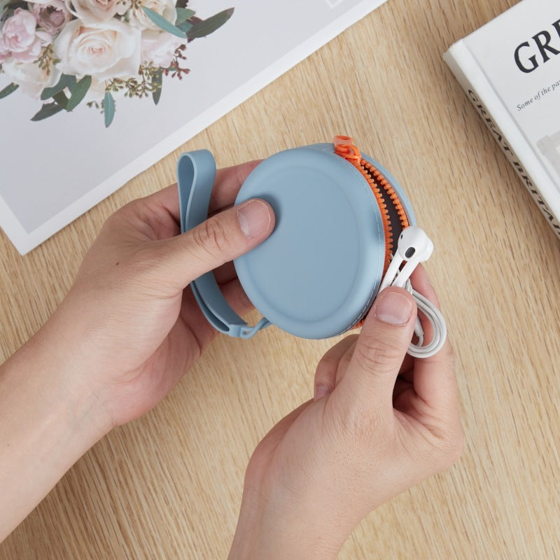 Innovative Adult Earphones Jewelry Simple Round Bags