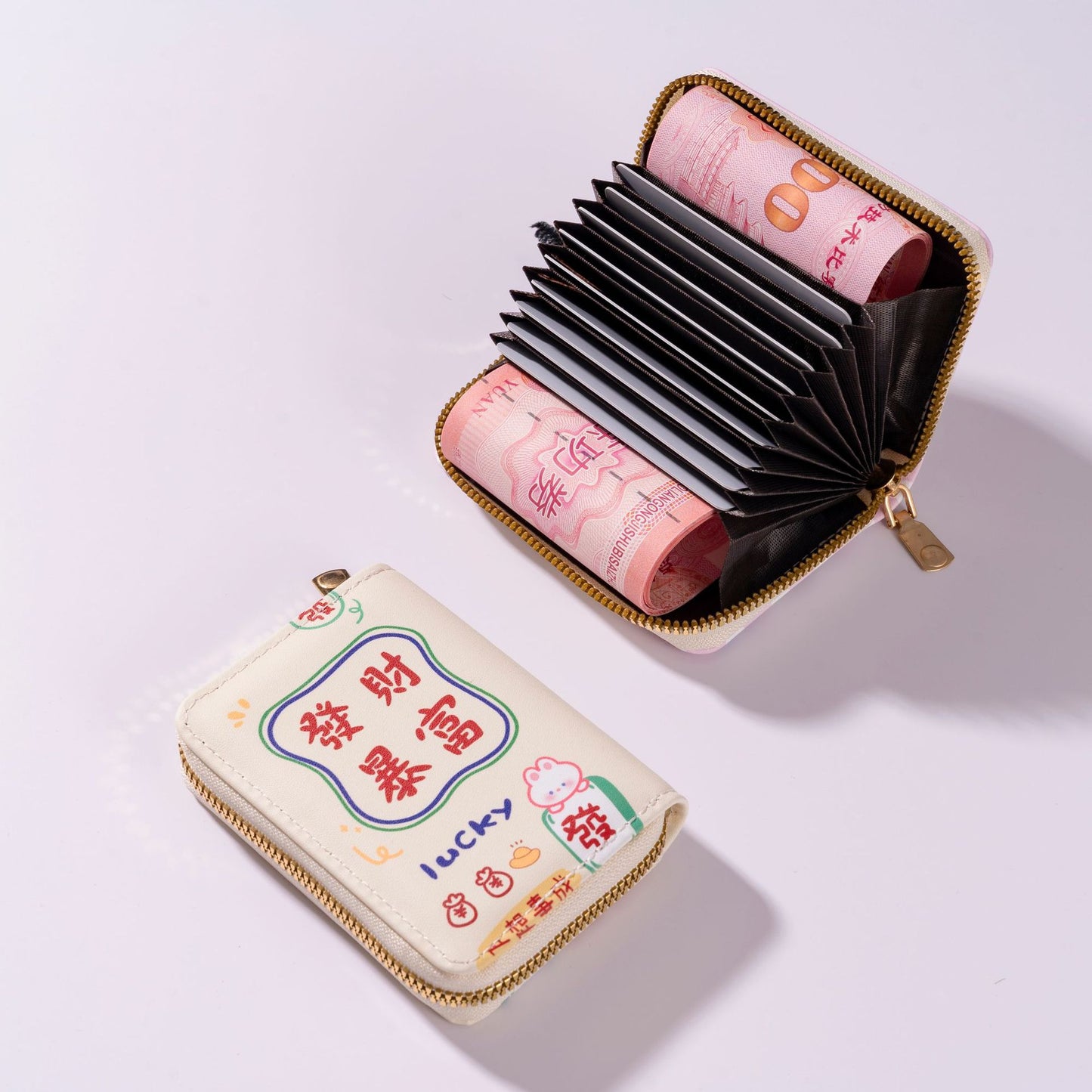 Style Cute Creative Mini Expanding Large Capacity Multiple Slots Coin Purses