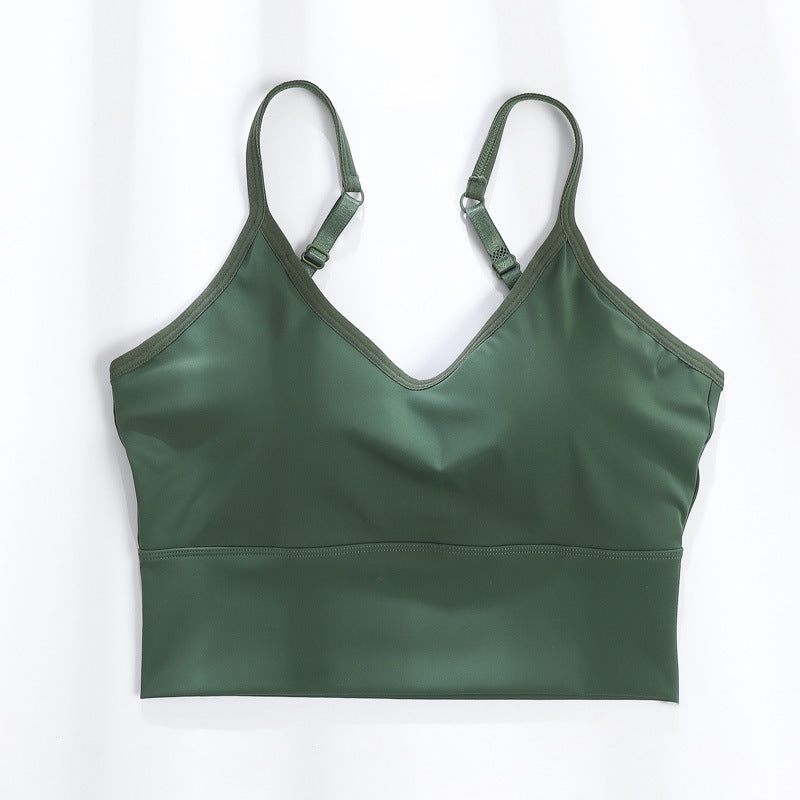 Female Spaghetti Strap With Chest Pad Tanks Camis