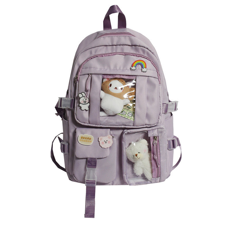 Large Capacity High Junior's Female Korean Backpacks