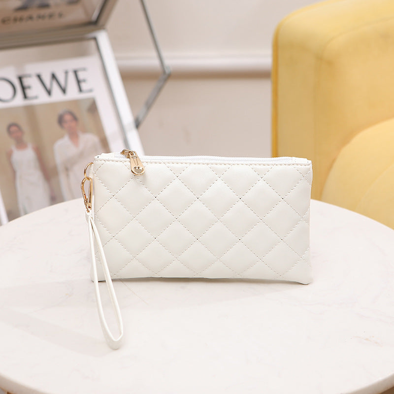 Clutch Solid Color Diamond Embroidery Thread Purses