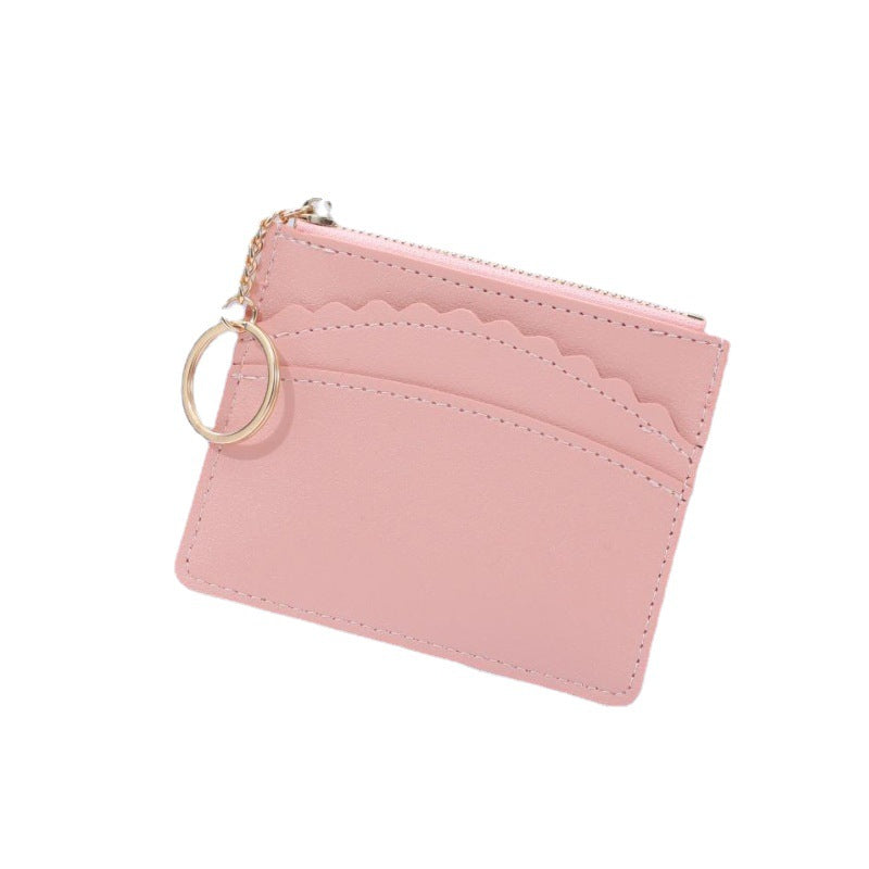 Korean Style Multiple Slots Zipper Document Card Holder