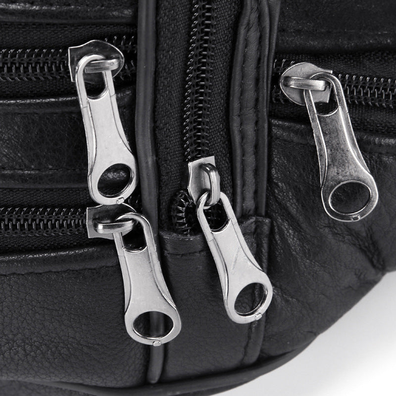 Men's Pull Cattle Leather Large Capacity Stall Coin Purses