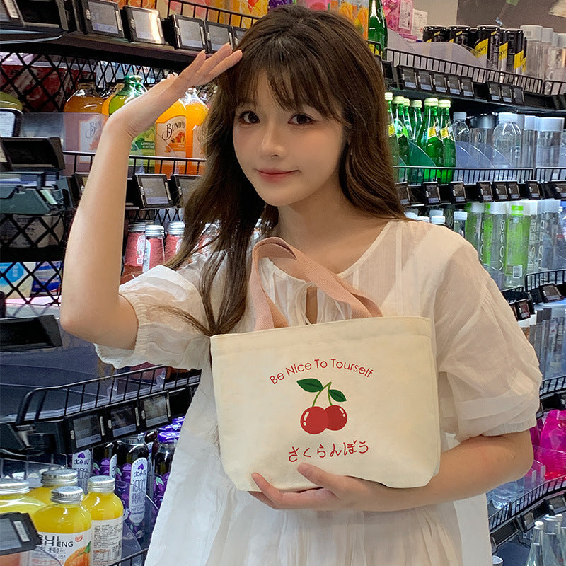 Women's Canvas Cartoon Cabs Korean Style Bags