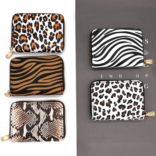 Animal Pattern Series Expanding Exquisite Short Large Card Holder