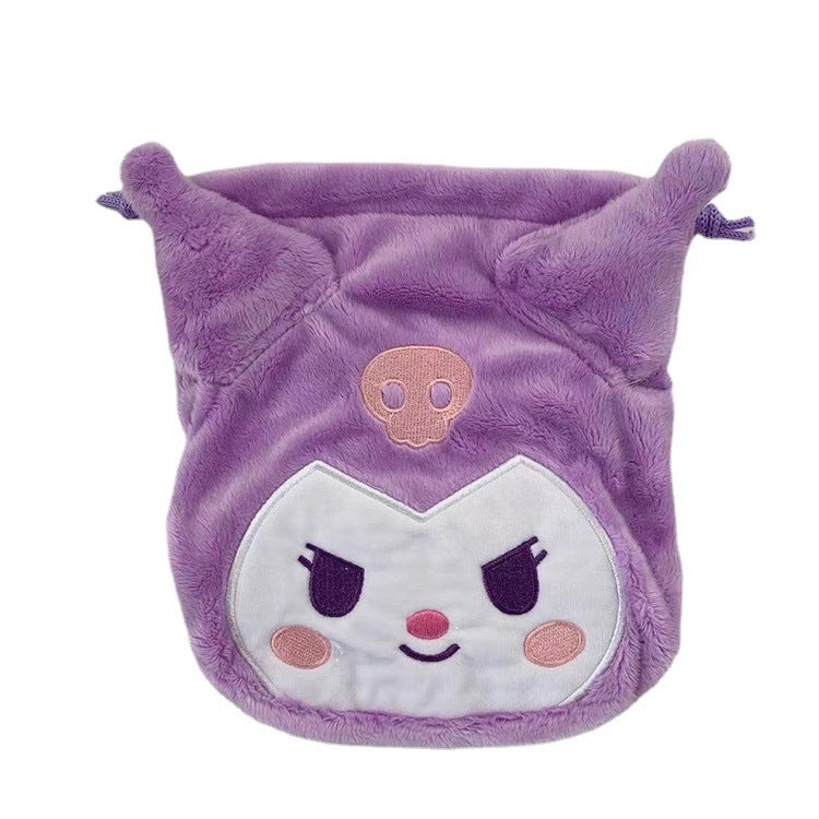 Women's & Men's & Plush Cute Drawstring Korean Mobile Bags