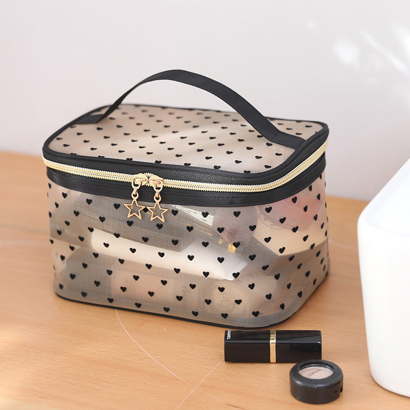 Waterproof Buggy Love Flocking Mesh Transparent Lock