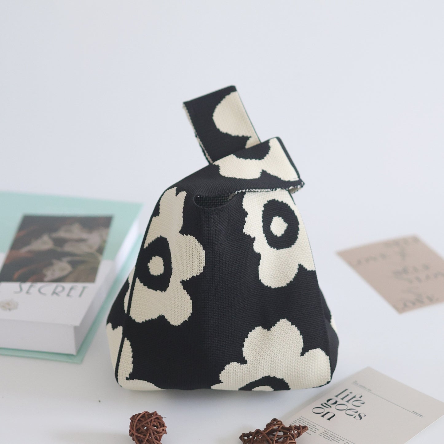 Unique Women's Knitted Woven Vest Simple Handbags