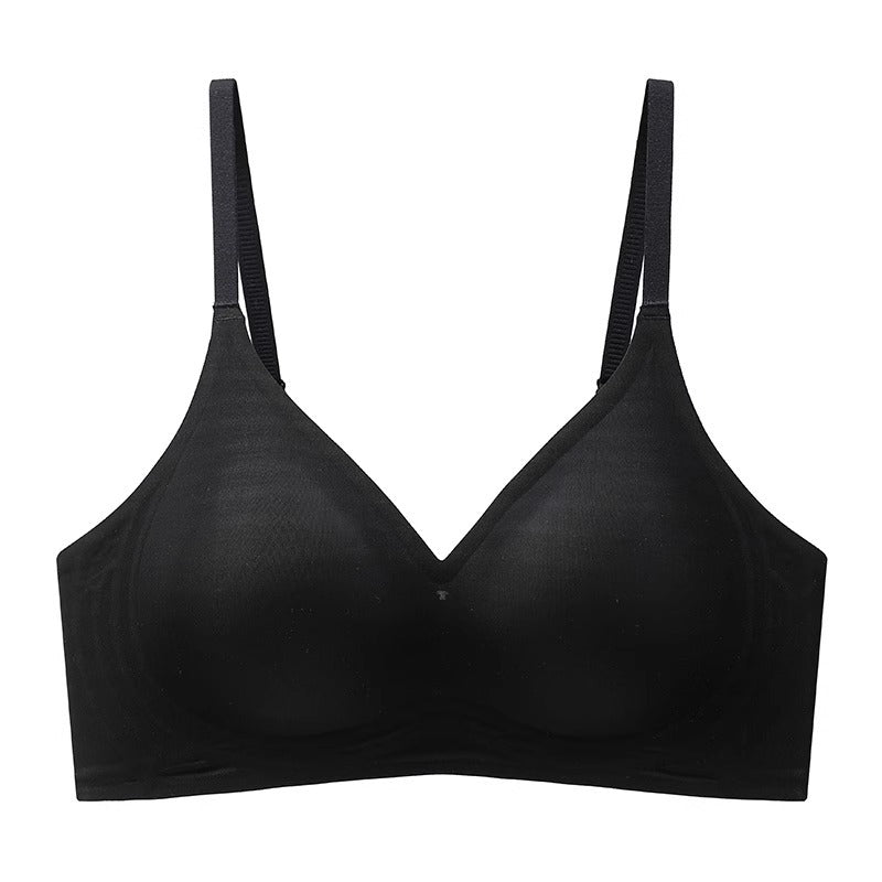 Women's Ice Silk Breathable Traceless Small Breast Push Up Everyday Bras