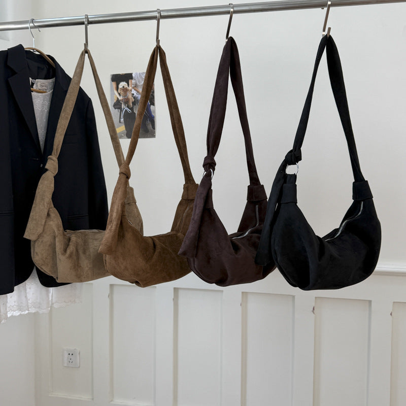 Elegant Women's Retro Dumpling Niche Commute Shoulder Bags