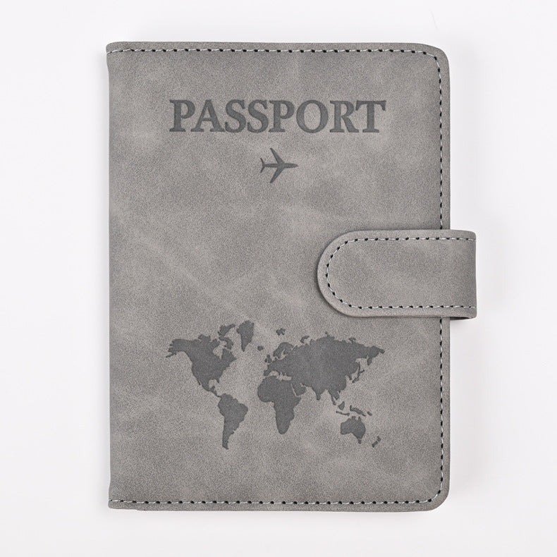Color Changing Map Passport Cover Ticket Card Holder