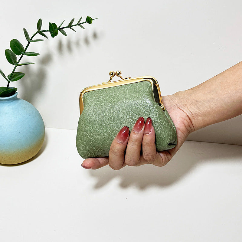 Women's Mini Retro Short Candy Color Pocket Coin Purses