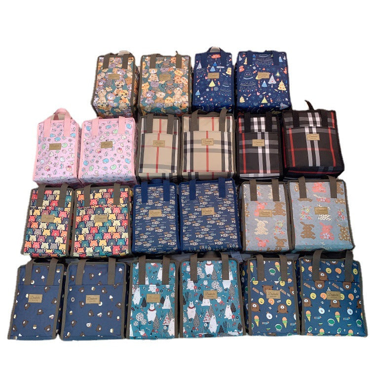 Korean Style Waterproof Thermal Preservation Lunch Box Octave Music Gun Handbags