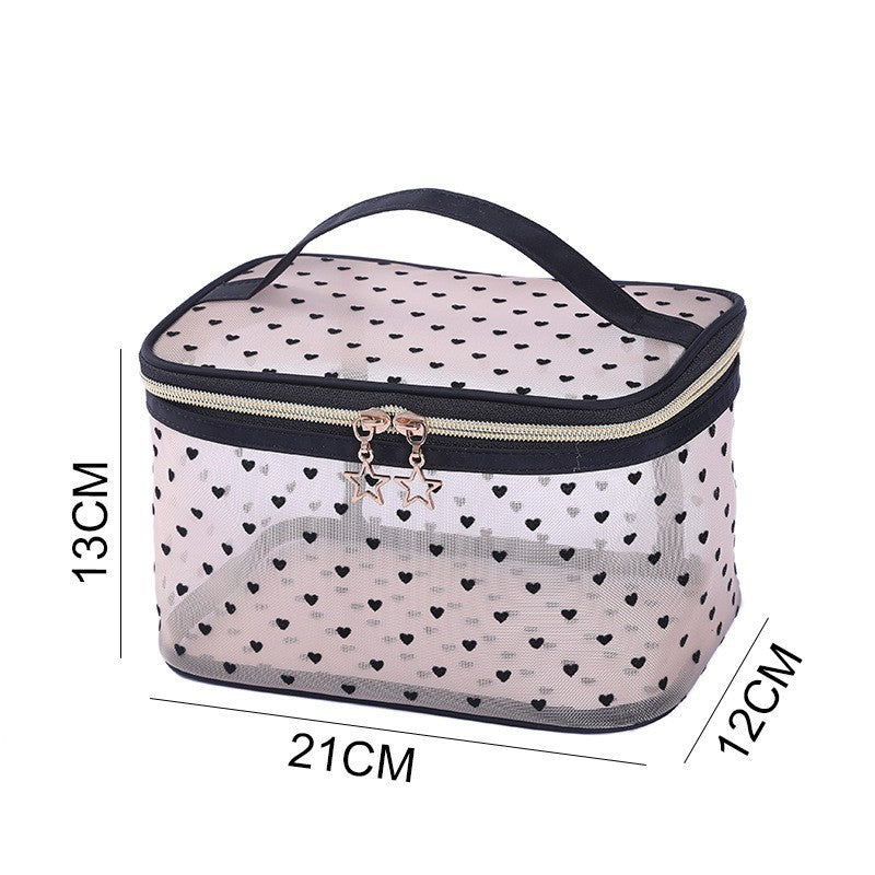Waterproof Buggy Love Flocking Mesh Transparent Lock