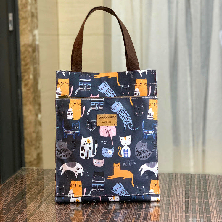 Running Volume Korean Style Waterproof Lunch Box Portable Handbags