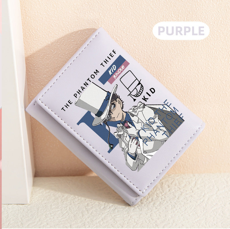 Women's Detective Conan Peripheral Mini Short For Ladies Wallet