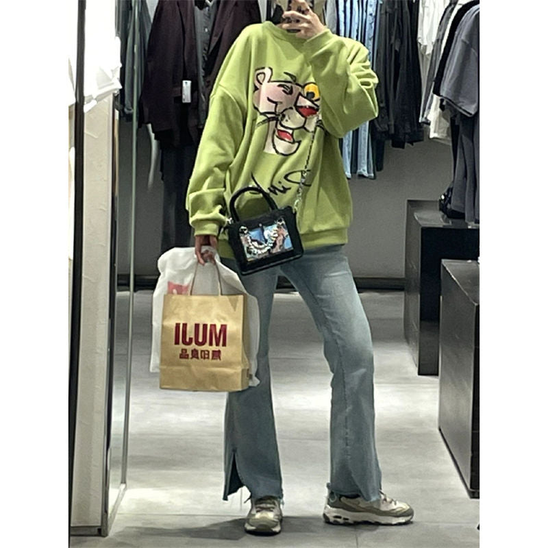 Women's Niche Spicy Transparent Versatile Daily Cartoon Shoulder Bags