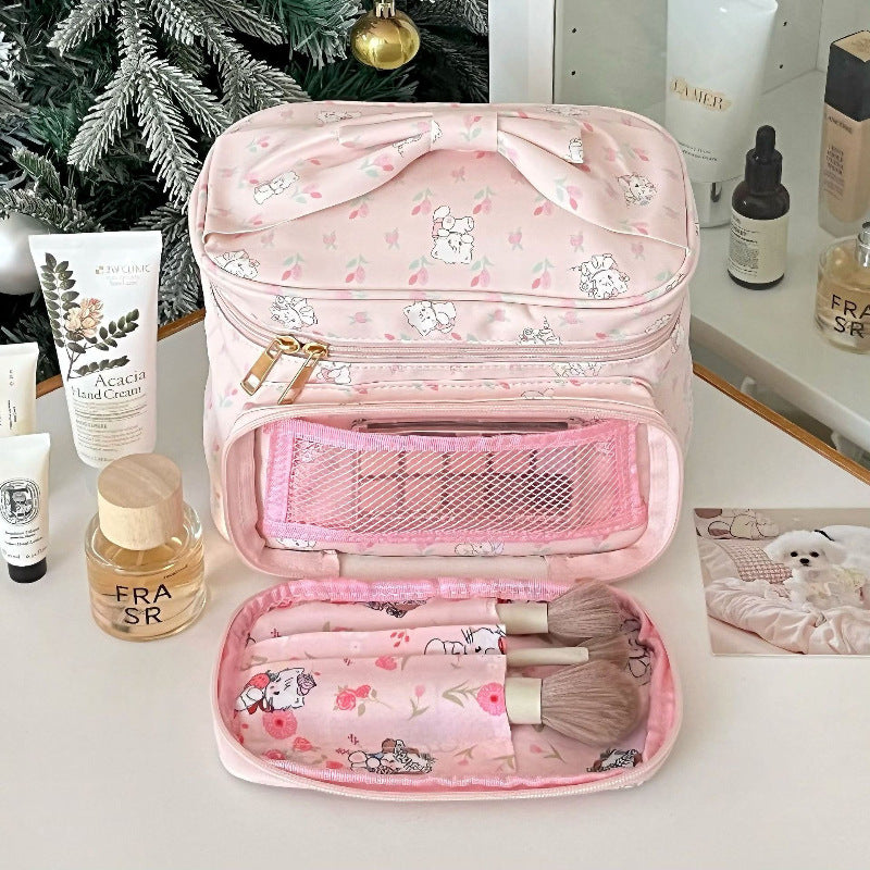 Large Capacity Cartoon Printing Storage Good-looking Makeup Bag