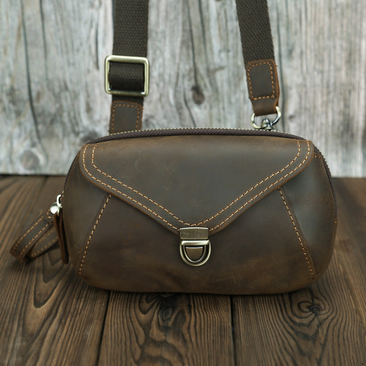 Men's Leather Genuine Construction Site Work Wear Bags