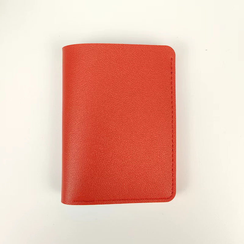 Women's Glossy Short With Buttons Two Fold Simple Driving Ladies Wallets