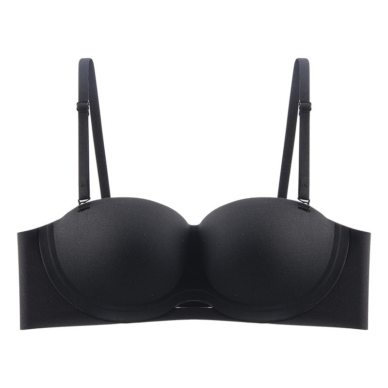 Beautiful Back Little Poly Egg Strapless Half Cup Everyday Bras
