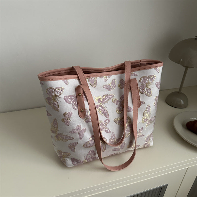 Women's Butterfly Summer Popular Western Style Leisure Large Capacity Figured Women's Shoulder Bag