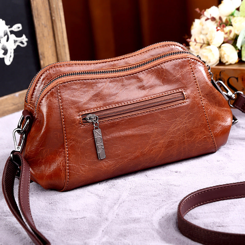 Women's Retro Fashion Soft Curved Moon Large Crossbody Bags