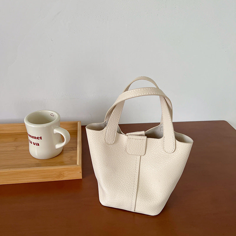 Korean Style Soft Texture Portable Personalized Vegetable Bucket Bags