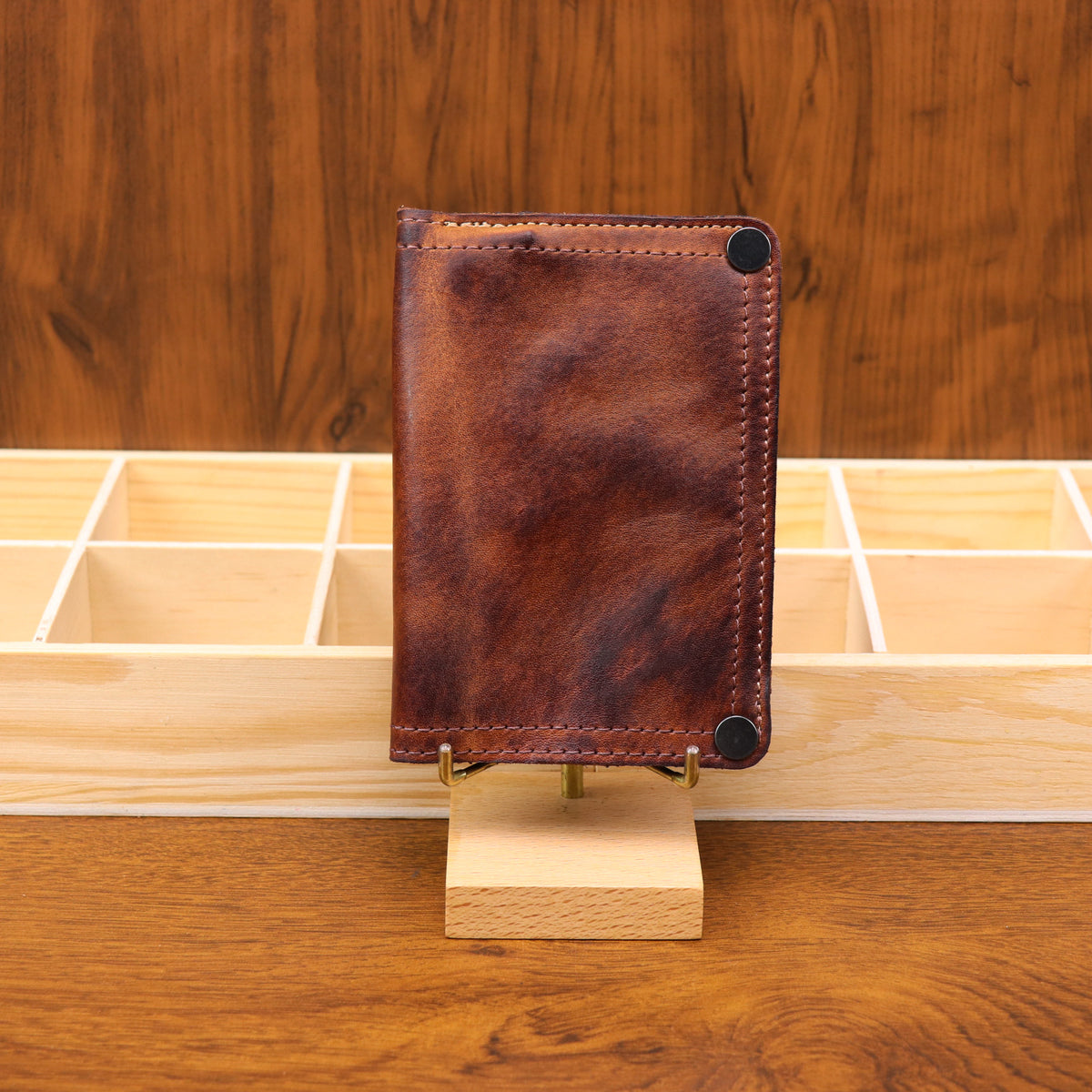 Men's Simplicity Retro Rub Colored First Layer Cowhide Men's Wallet
