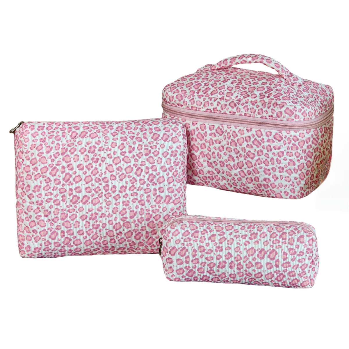 Large Capacity Portable Floral Cosmetics Storage Cosmetic Bags