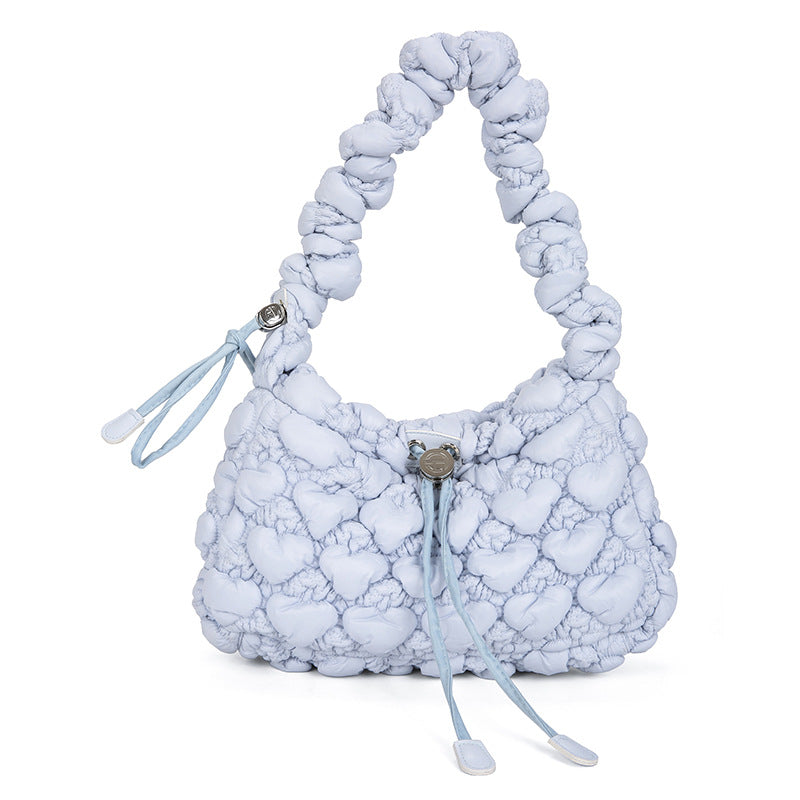 Women's Minority Fashion Underarm Pleated Cloud Personalized Bags