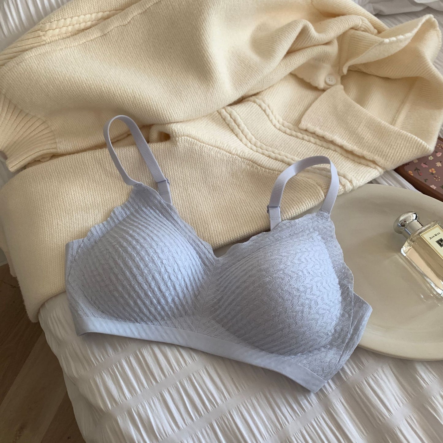Sling Thin Latex Seamless Cute Underwear Ladies Everyday Bras