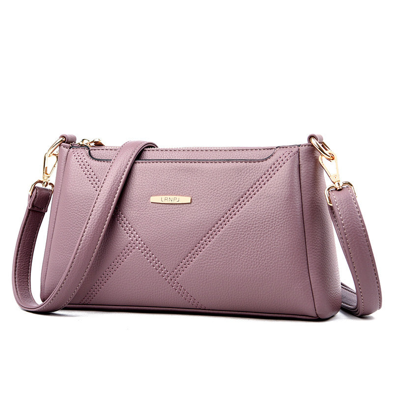 Women's Fashion Underarm Commute Texture Soft Leather Bags