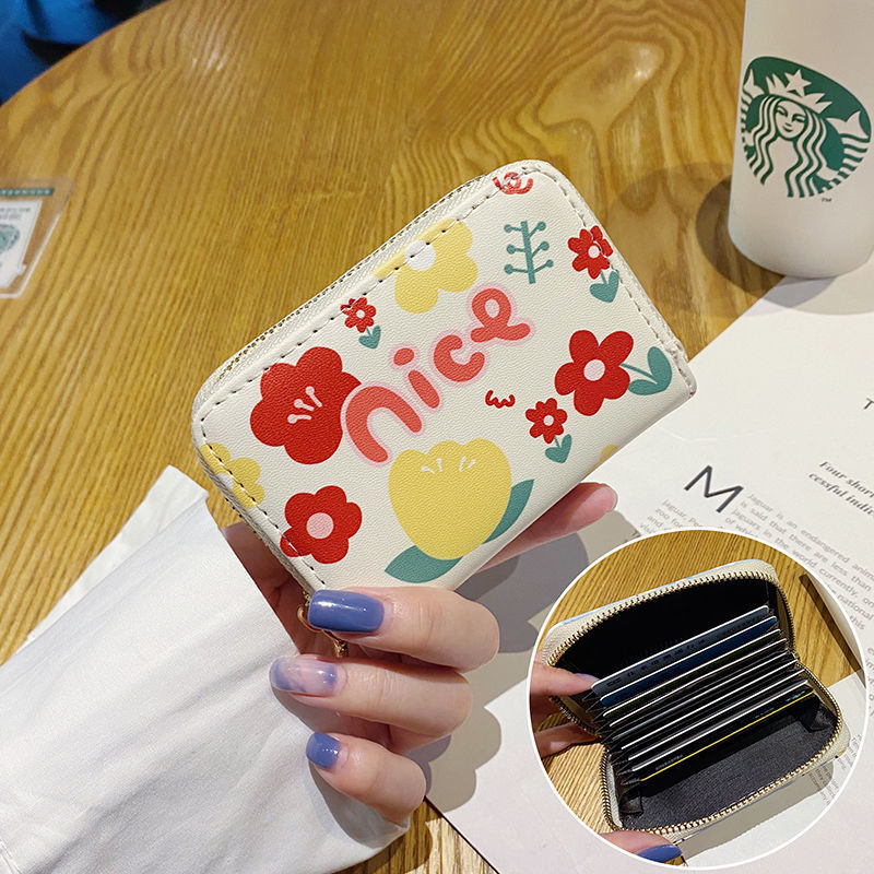 Women's Cute Bank Credit Multiple Slots Clamp Card Holder