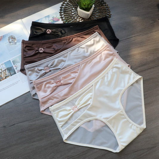 Women's Sexy Mesh Low Waist Breathable Comfortable Panties