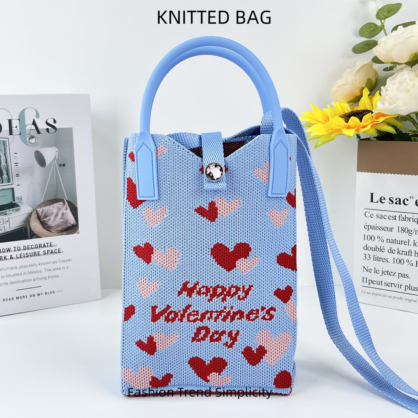 Pretty Knitted Mobile Mason Korean Mini Bags