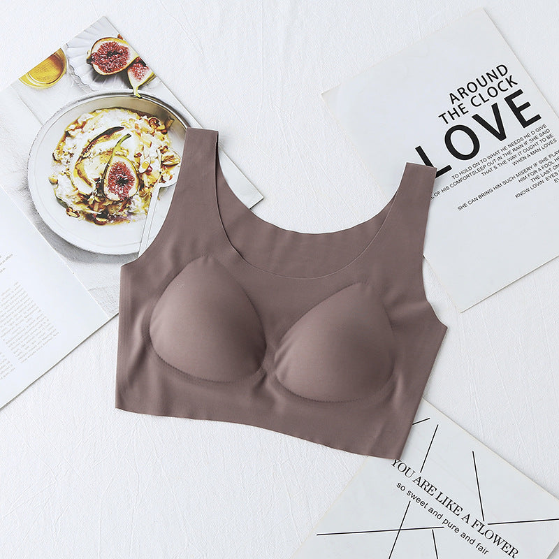 Women's Wireless Underwear Breathable Traceless One-piece Sleep Thin Big Bras