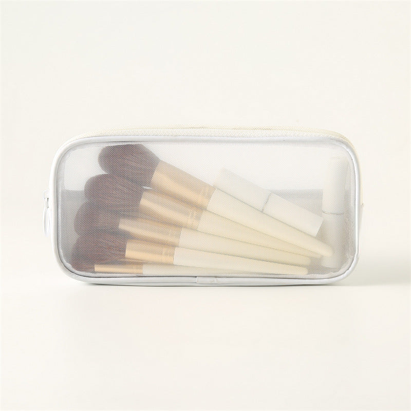 Trendy Large Capacity Portable Toiletry Mesh Bags