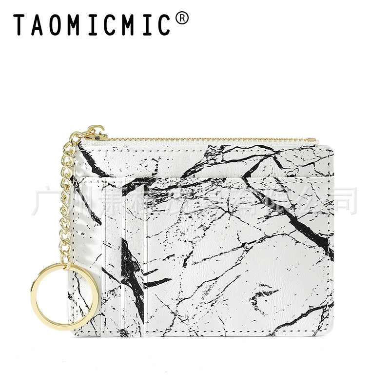 Women's Solid Color Multiple Slots Mini Card Holder