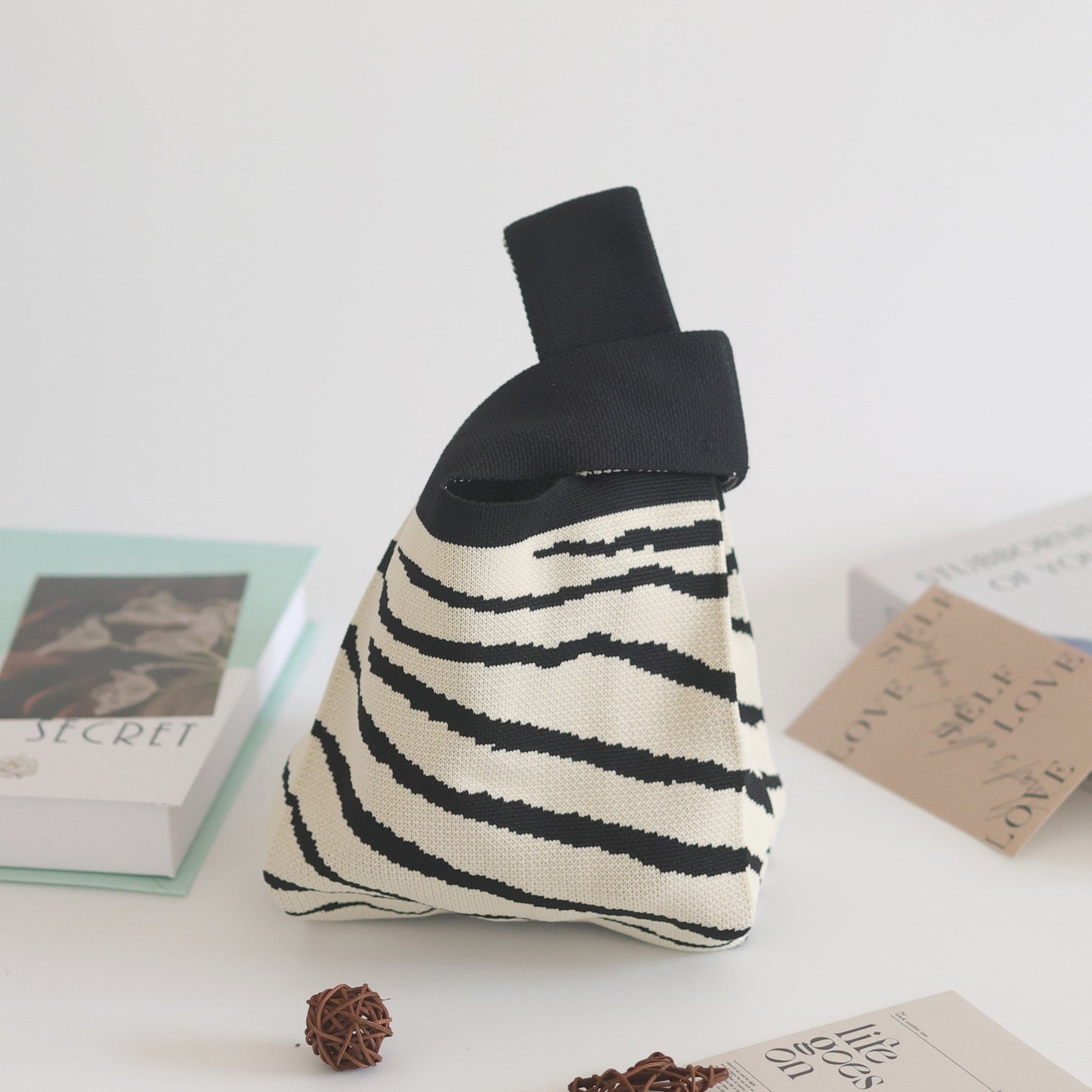 Unique Women's Knitted Woven Vest Simple Handbags