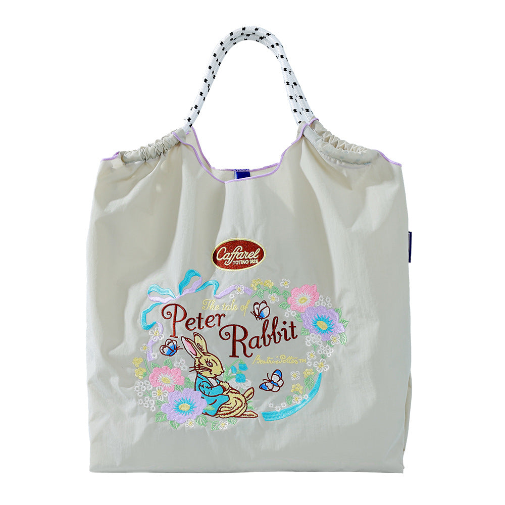 Women's Summer Needle Embroidery Nylon Large Capacity Shoulder Bags
