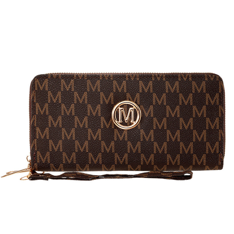 Women's Pull Fashion Large Capacity Clutch Ladies Wallet