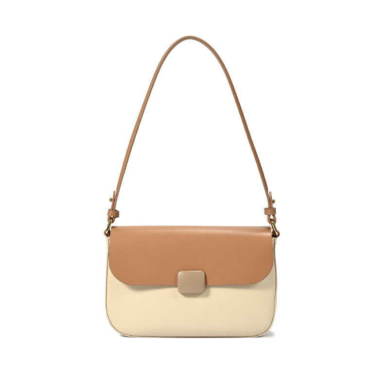 Women's High-grade Genuine Leather Versatile Fashion Tofu Women's Messenger Bag