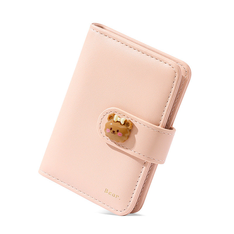 Cute Short Loose-leaf Mini Portable Large Card Holder